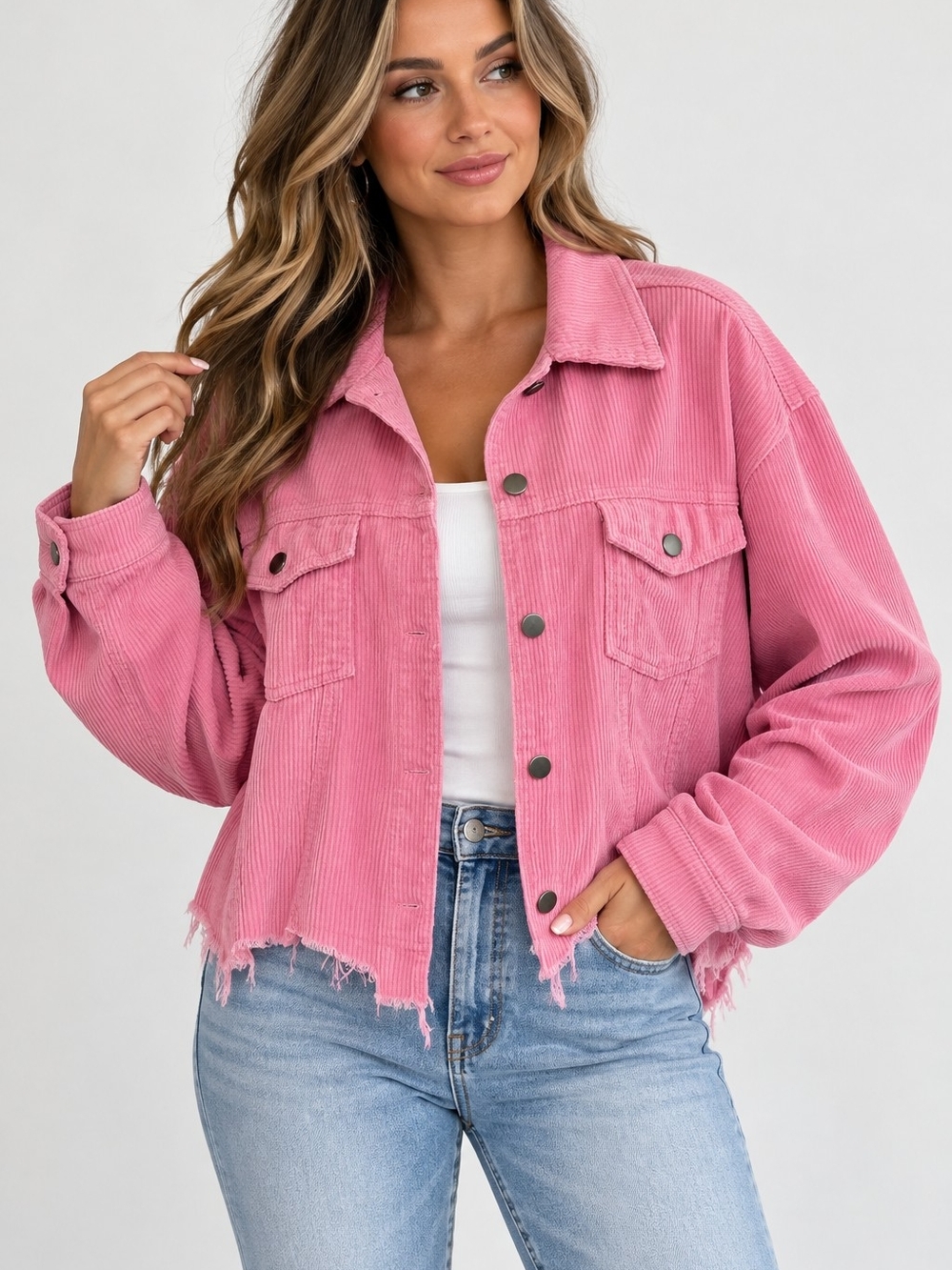 POL Corduroy Shacket